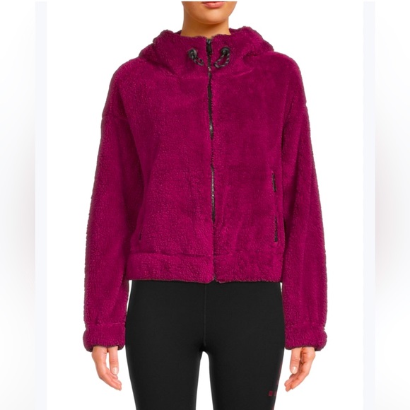 Calvin Klein Performance Women's Fleece Teddy Jacket, Size XXL NWT - Picture 1 of 10